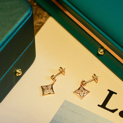 [Regal Gem]STAR DIAMONDS EARRINGS GOLD