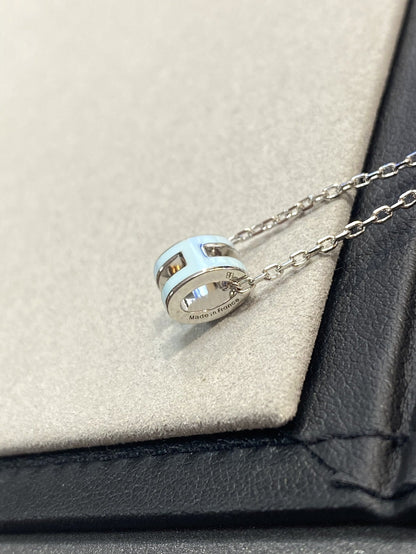 [Regal Gem]POP H LIGHT BLUE NECKLACE
