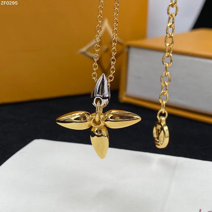 [Regal Gem]LOUISETTE PEDANT GOLD NECKLACE
