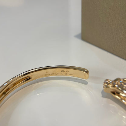 [Regal Gem]PANTHERE GOLD DIAMOND OPEN BRACELET