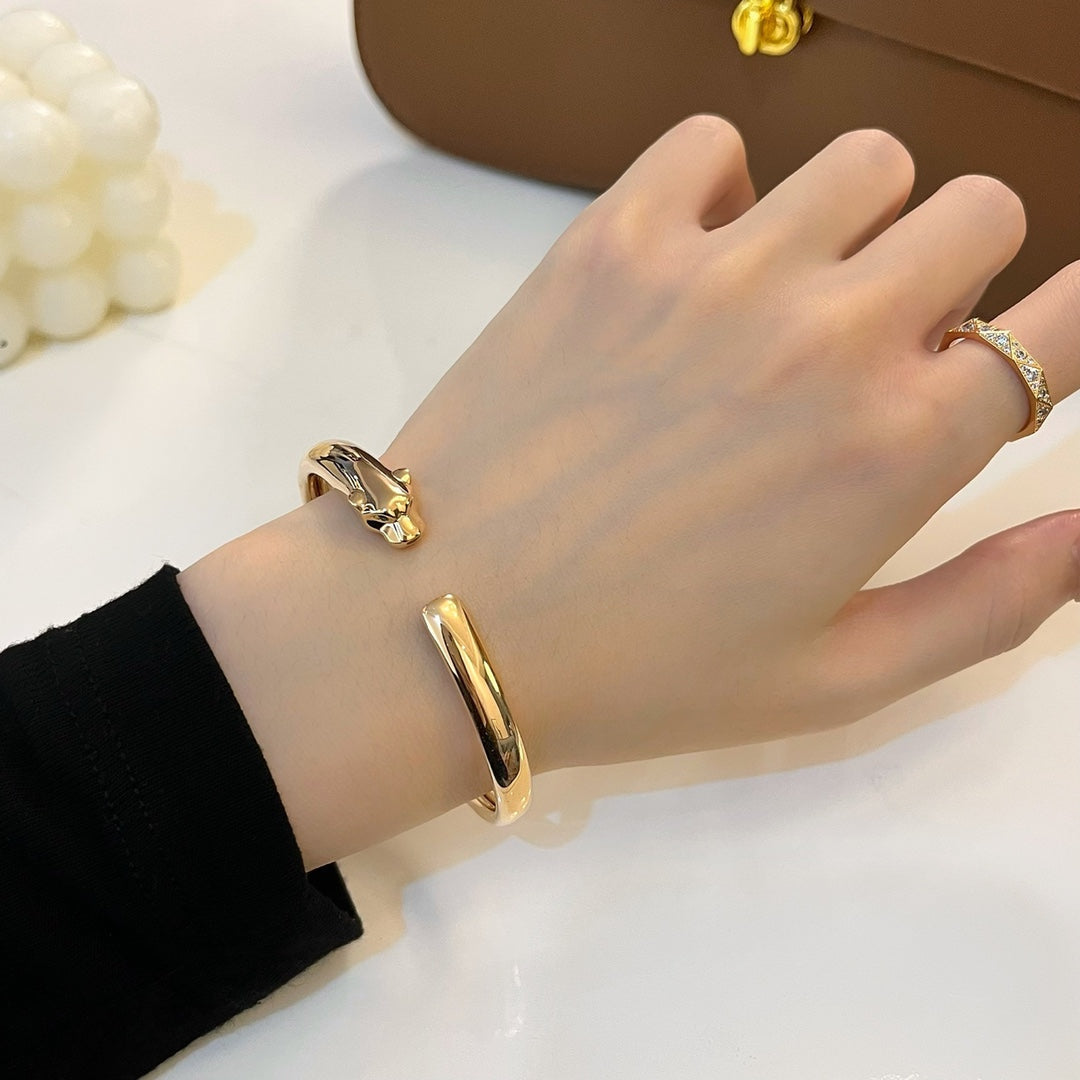 [Regal Gem]PANTHERE GOLD OPEN BRACELET