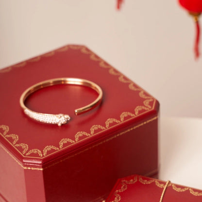 [Regal Gem]PANTHERE Regal Gem GOLD DIAMOND OPEN BRACELET