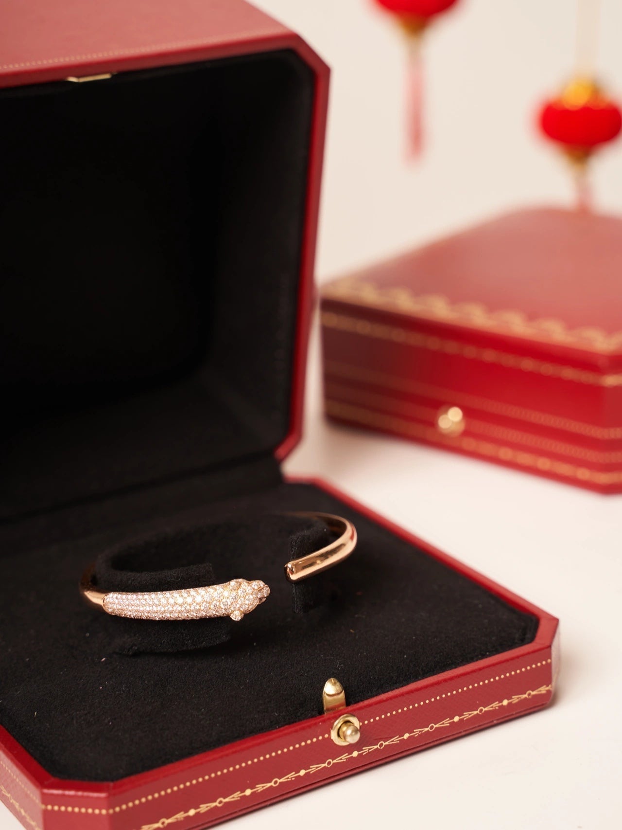 [Regal Gem]PANTHERE Regal Gem GOLD DIAMOND OPEN BRACELET