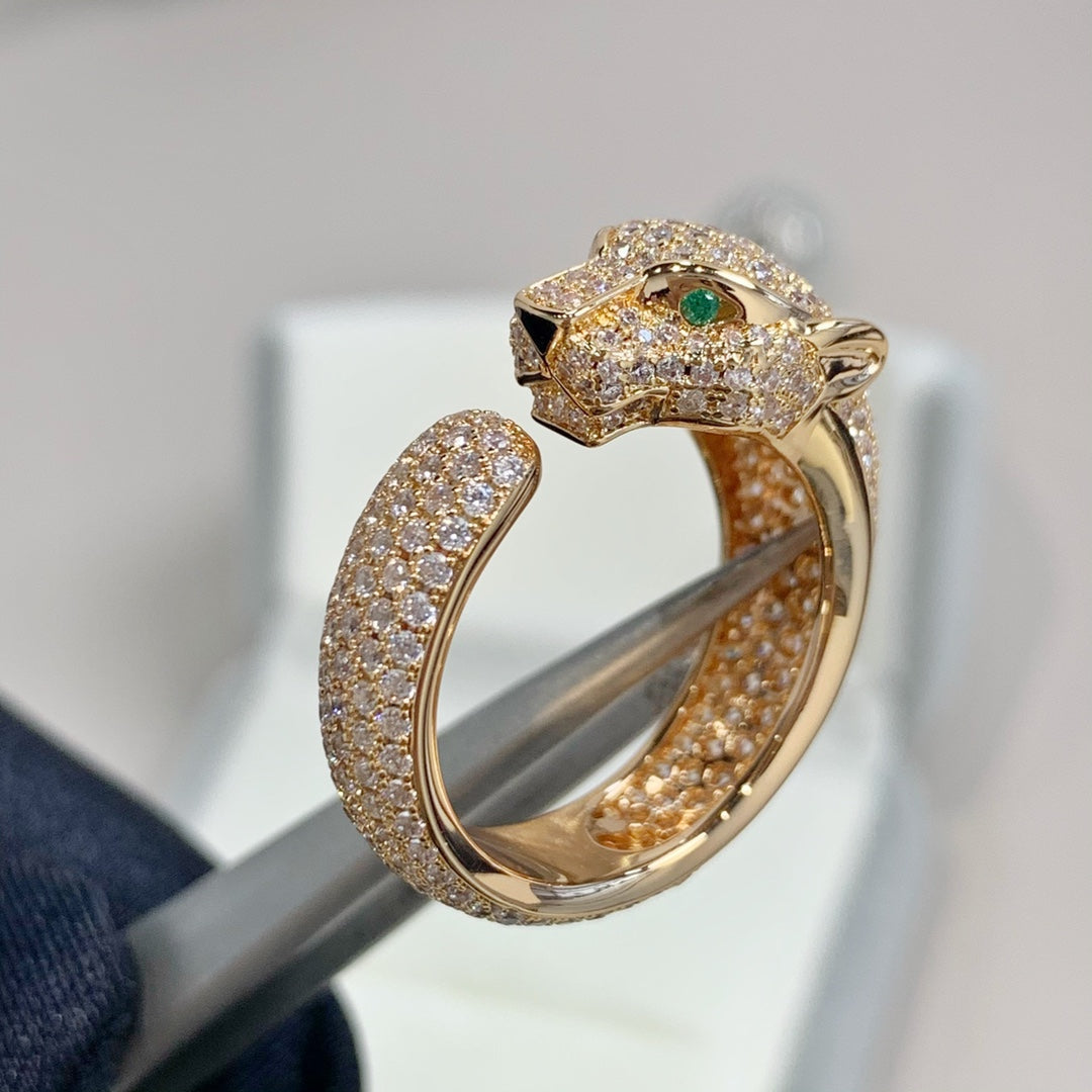 [Regal Gem]PANTHERE PINK GOLD DIAMOND RING
