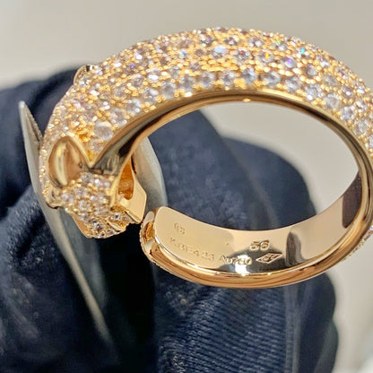 [Regal Gem]PANTHERE PINK GOLD DIAMOND RING