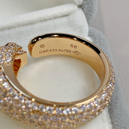 [Regal Gem]PANTHERE PINK GOLD DIAMOND RING