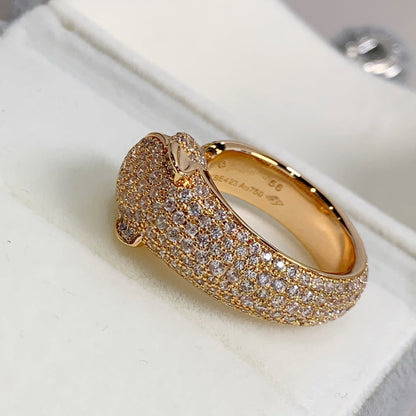 [Regal Gem]PANTHERE PINK GOLD DIAMOND RING