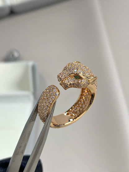 [Regal Gem]PANTHERE PINK GOLD DIAMOND RING