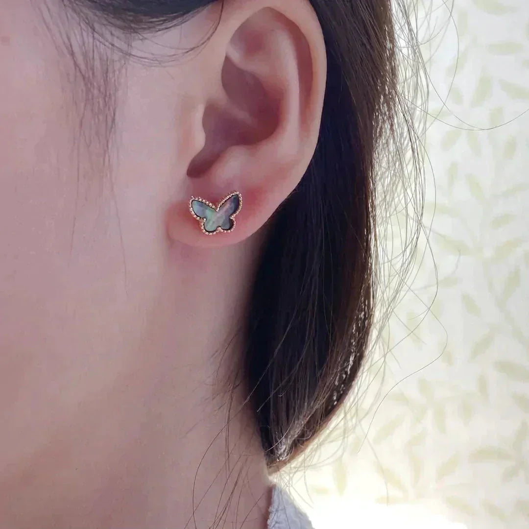 [Regal Gem]BUTTERFLY DARK MOP  EARRINGS