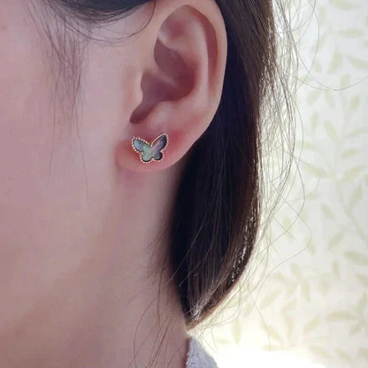 [Regal Gem]BUTTERFLY DARK MOP  EARRINGS