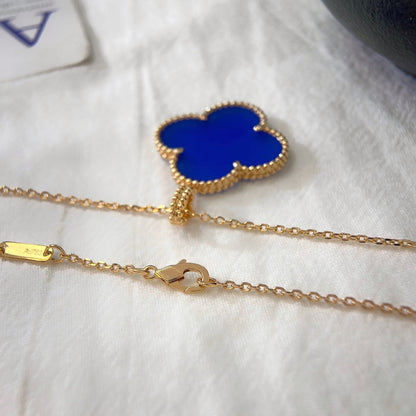 [Regal Gem]CLOVER 25MM NECKLACE TURQUOISE Regal Gem GOLD