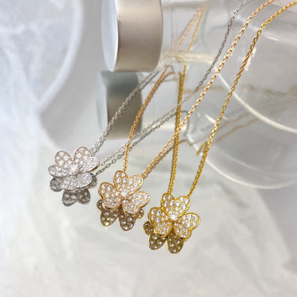 [Regal Gem]FLOWER DIAMOND NECKLACE