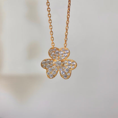 [Regal Gem]FLOWER DIAMOND NECKLACE