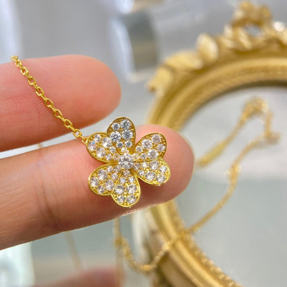 [Regal Gem]FLOWER DIAMOND NECKLACE
