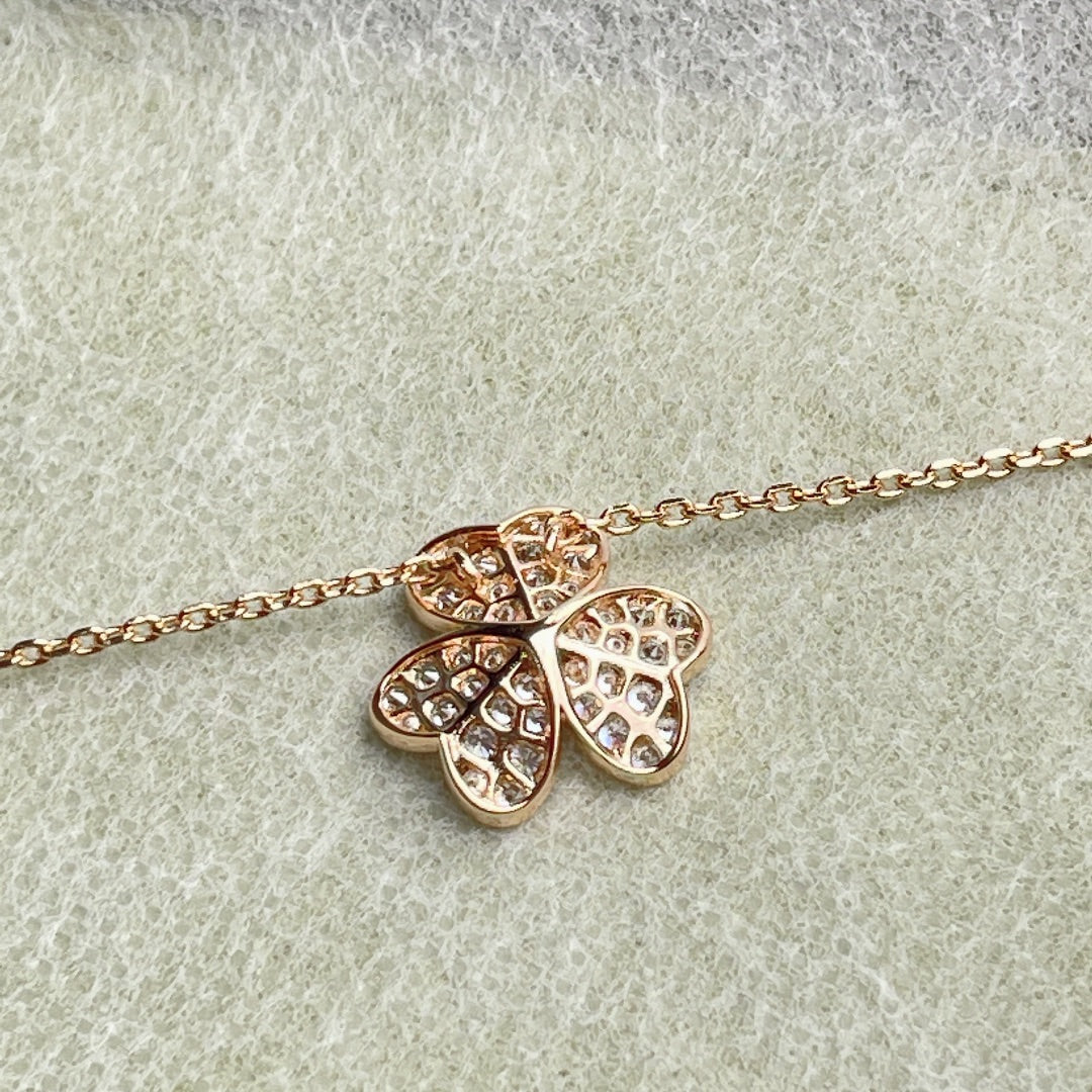 [Regal Gem]FLOWER DIAMOND NECKLACE