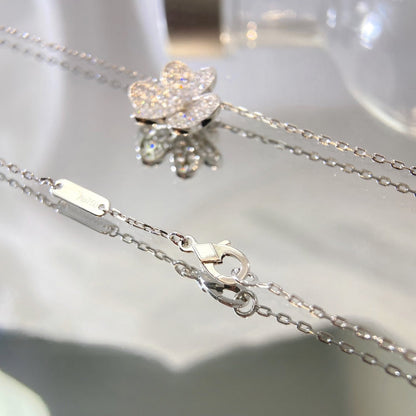 [Regal Gem]FLOWER DIAMOND NECKLACE