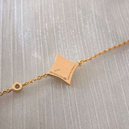 [Regal Gem]COLOR STAR CARNELIAN PINK GOLD DIAMOND BRACELET