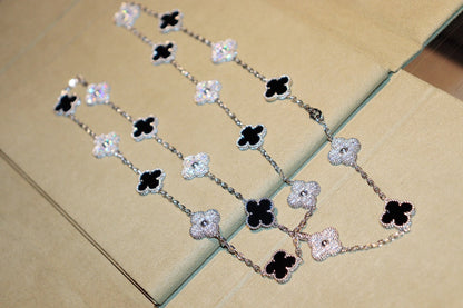 [Regal Gem]CLOVER 20 MOTIFS ONYX DIAMOND SILVER