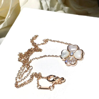 [Regal Gem]CLOVER MOP DIAMOND Regal Gem GOLD NECKLACE