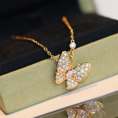 [Regal Gem]BUTTERFLY DIAMOND NECKLACE