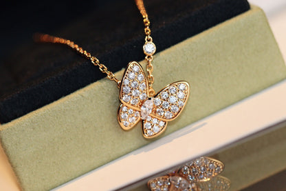 [Regal Gem]BUTTERFLY DIAMOND NECKLACE