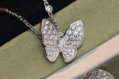 [Regal Gem]BUTTERFLY DIAMOND NECKLACE