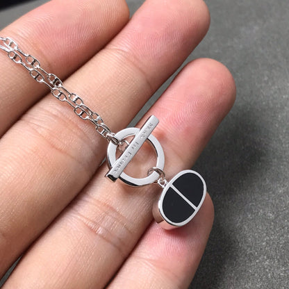 [Regal Gem]CHAINE VERSO BLACK CERAMIC  NECKLACE