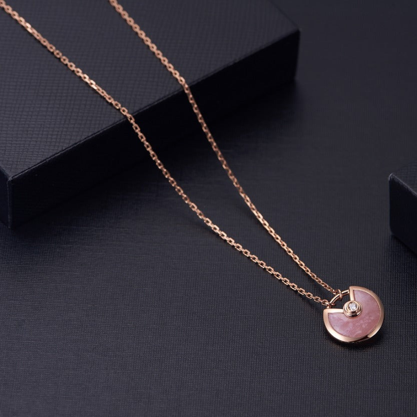 [Regal Gem]AMULETTE Regal Gem GOLD PINK MOP NECKLACE