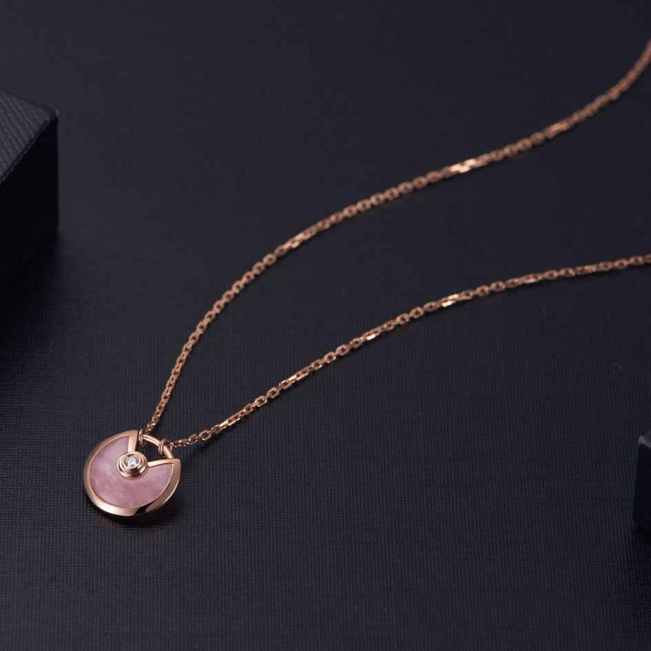 [Regal Gem]AMULETTE Regal Gem GOLD PINK MOP NECKLACE
