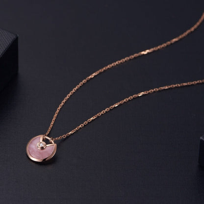[Regal Gem]AMULETTE Regal Gem GOLD PINK MOP NECKLACE