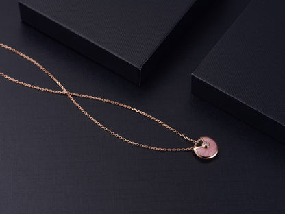 [Regal Gem]AMULETTE Regal Gem GOLD PINK MOP NECKLACE