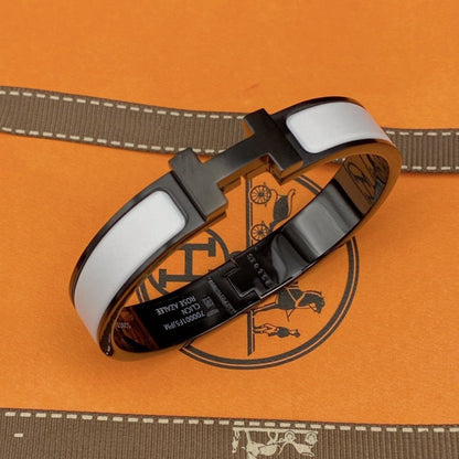 [Regal Gem]H BRACELET 12MM BLACK WHITE CERAMIC