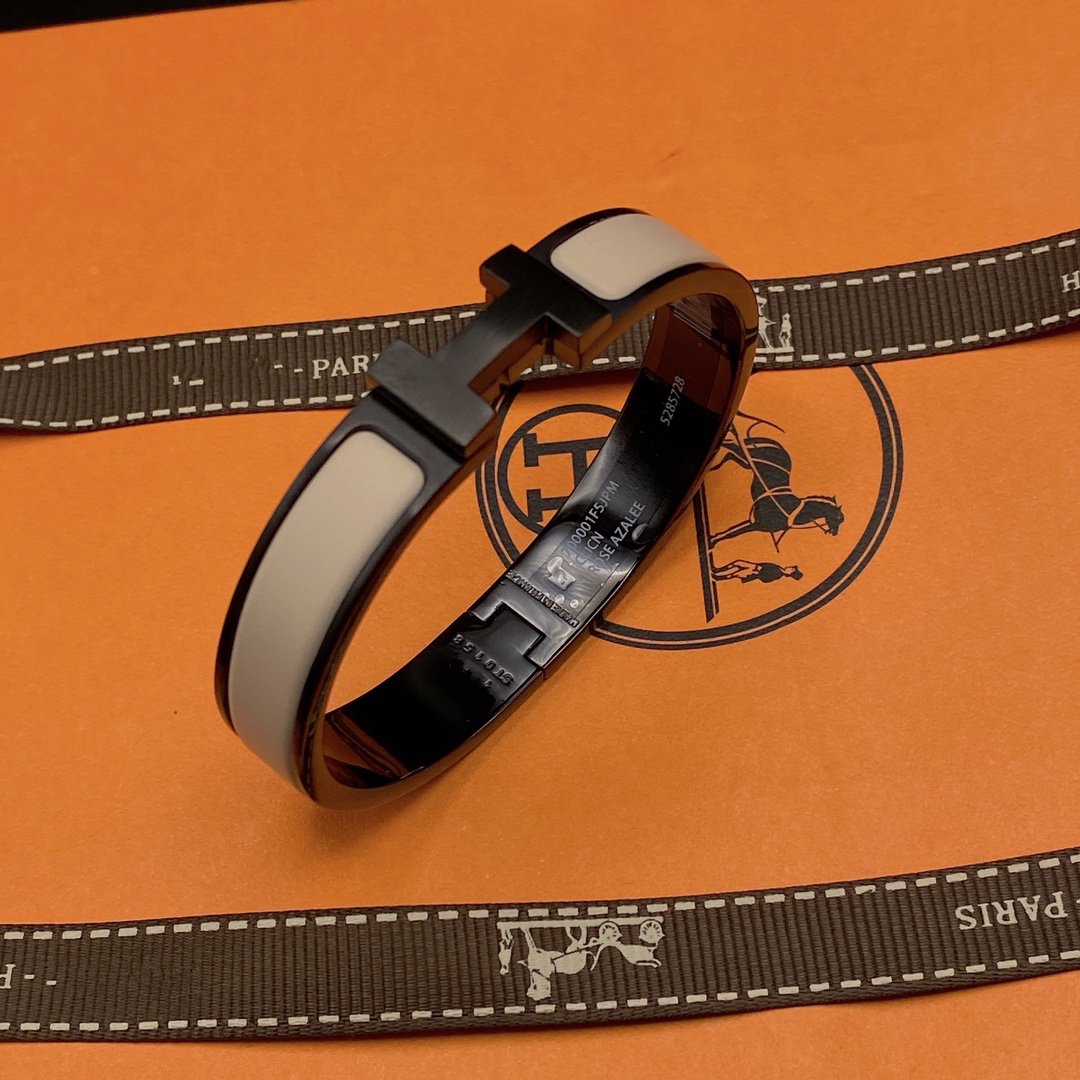 [Regal Gem]H BRACELET 12MM BLACK BEIGE CERAMIC