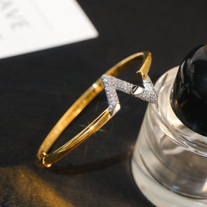 [Regal Gem]VOLTE UPSITE DOWN GOLD DIAMOND BRACELET