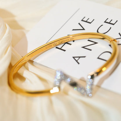 [Regal Gem]VOLTE UPSITE DOWN GOLD DIAMOND BRACELET