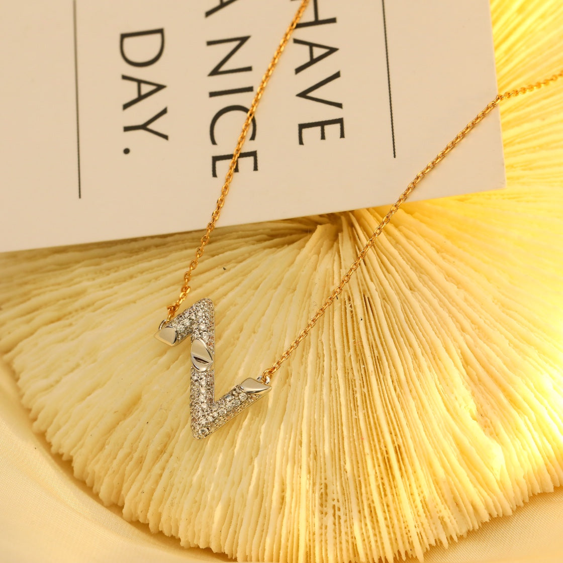 [Regal Gem]VOLT SILVER DIAMOND PEDANT NECKLACE