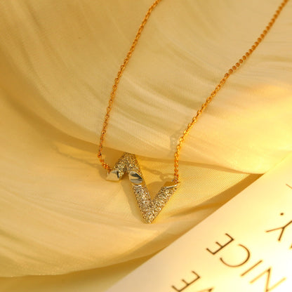 [Regal Gem]VOLT SILVER DIAMOND PEDANT NECKLACE