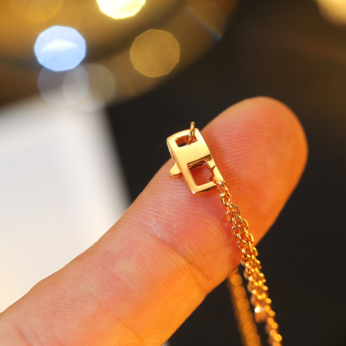 [Regal Gem]STAR AND SUN DIAMOND PINK GOLD NECKLACE