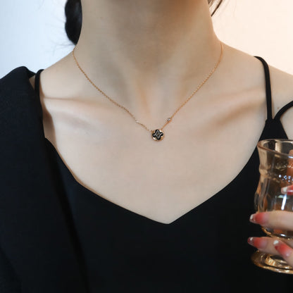 [Regal Gem]SUN PEDANT PINK GOLD 1 DIAMOND NECKLACE