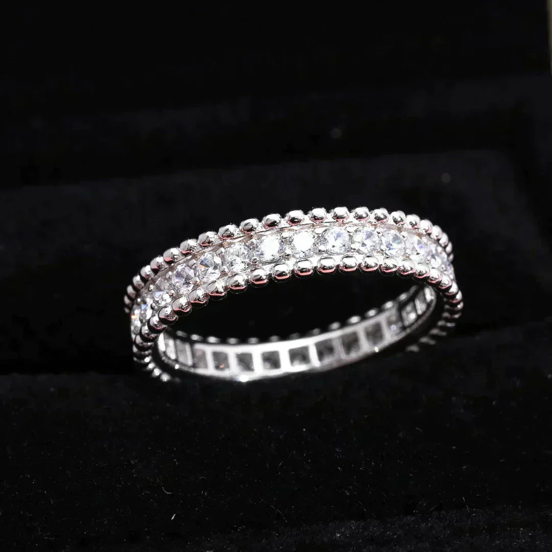 [Regal Gem]PERLEE DIAMOND SILVER RING