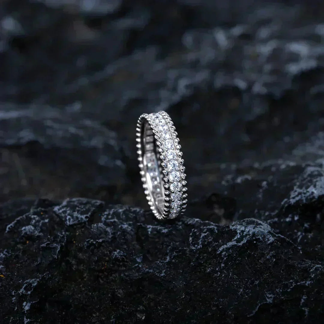 [Regal Gem]PERLEE DIAMOND SILVER RING