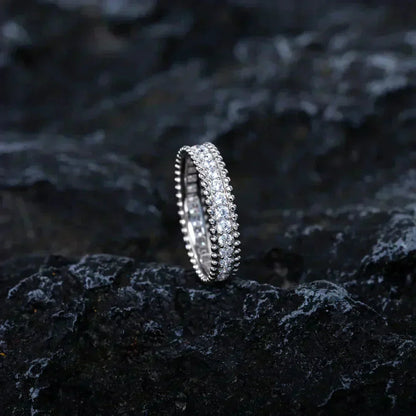 [Regal Gem]PERLEE DIAMOND SILVER RING
