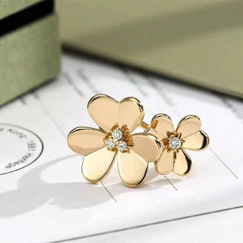 [Regal Gem]CLOVER COMOS GOLD DIAMOND RING
