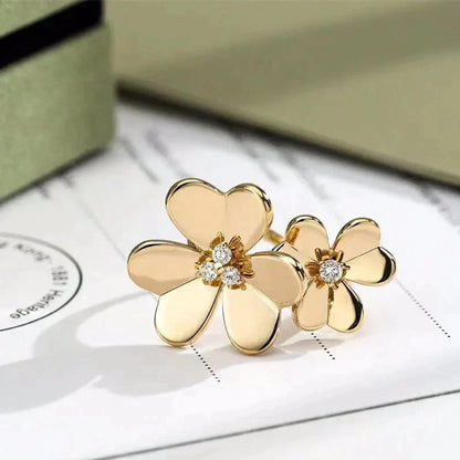 [Regal Gem]CLOVER COMOS GOLD DIAMOND RING