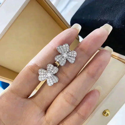 [Regal Gem]CLOVER COMOS DIAMOND EARRINGS SILVER