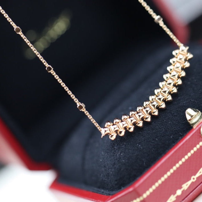 [Regal Gem]CLASH PINK GOLD NECKLACE