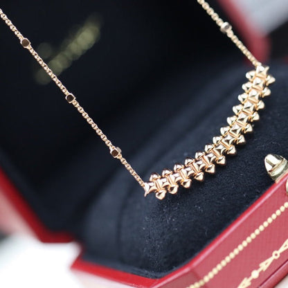 [Regal Gem]CLASH PINK GOLD NECKLACE