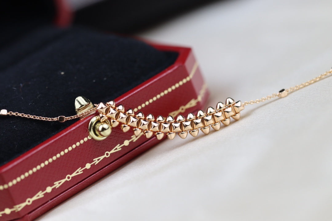 [Regal Gem]CLASH PINK GOLD NECKLACE