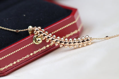 [Regal Gem]CLASH PINK GOLD NECKLACE