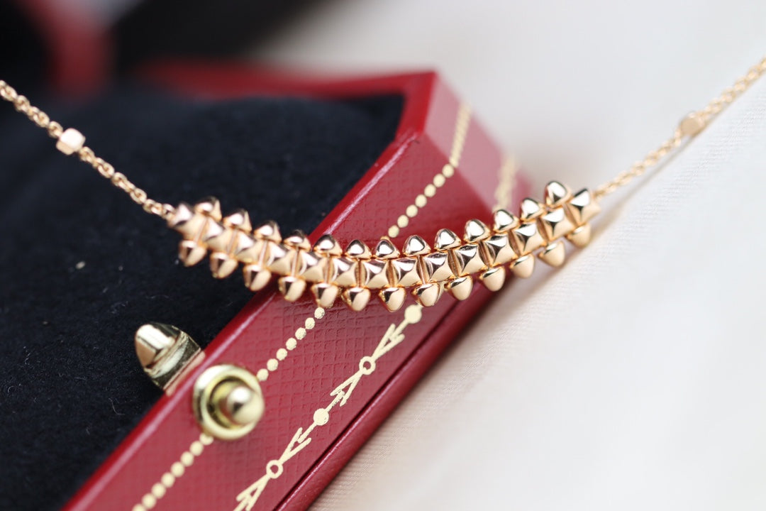 [Regal Gem]CLASH PINK GOLD NECKLACE